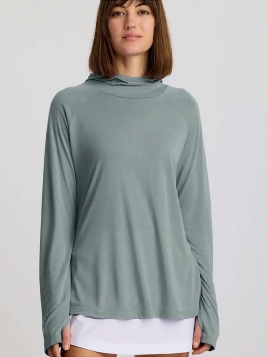 Free Fly Apparel Tops - NWOT FREE FLY Bamboo Lightweight Hoodie II Ocean Mist UPF 20 Sun Protection XL